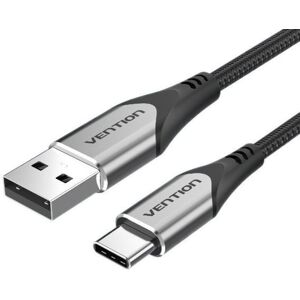 Vention Type-C (USB-C) <-> USB 2.0 Cable 3A Gray 1,5 m Aluminum Alloy Type Vention Type-C (USB-C) <-> USB 2.0 Cable 3A Gray 1,5 m Aluminum Alloy Type