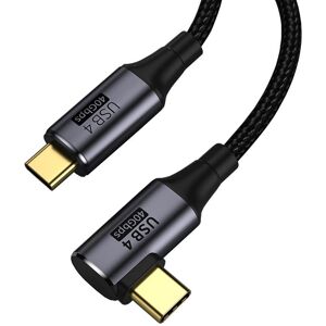 PremiumCord USB4™ Gen 3×2 40Gbps 8K@60Hz 240W Thunderbolt 3 zahnutý kábel 0,3 m PremiumCord USB4™ Gen 3×2 40Gbps 8K@60Hz 240W Thunderbolt 3 zahnutý kábel 0,3 m
