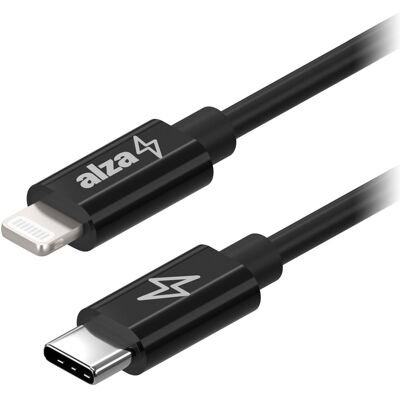 AlzaPower Core USB-C to Lightning MFi 1 m čierny AlzaPower Core USB-C to Lightning MFi 1 m čierny