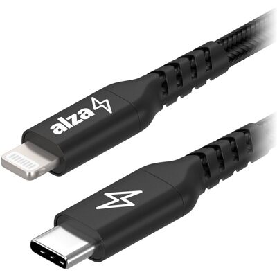 AlzaPower AluCore USB-C to Lightning MFi 0,5 m čierny AlzaPower AluCore USB-C to Lightning MFi 0,5 m čierny