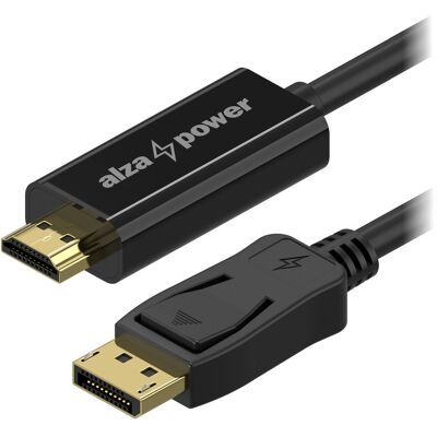 AlzaPower Core DisplayPort (M) na HDMI (M) 4K 1 m čierny AlzaPower Core DisplayPort (M) na HDMI (M) 4K 1 m čierny