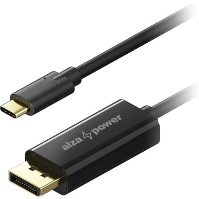 AlzaPower Core USB-C na DisplayPort 1.2 1 m čierny AlzaPower Core USB-C na DisplayPort 1.2 1 m čierny