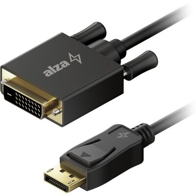 AlzaPower Core DisplayPort na DVI-D FullHD 3 m čierny AlzaPower Core DisplayPort na DVI-D FullHD 3 m čierny