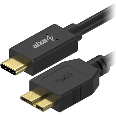 AlzaPower USB-C na Micro USB-B 3.2 Gen 1 1.0m čierny AlzaPower USB-C na Micro USB-B 3.2 Gen 1 1.0m čierny