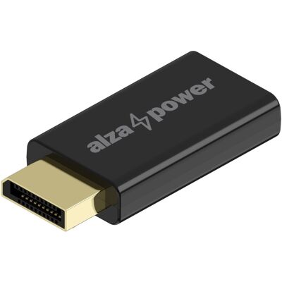 AlzaPower DisplayPort (M) to HDMI (F) 4K 60Hz čierny AlzaPower DisplayPort (M) to HDMI (F) 4K 60Hz čierny