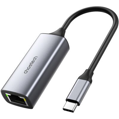 Choetech USB C to RJ45 2.5 Gbps Adaptér Choetech USB C to RJ45 2.5 Gbps Adaptér