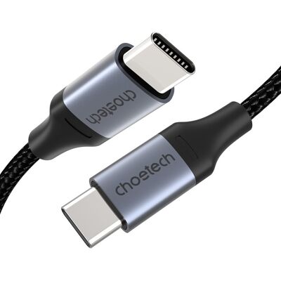 ChoeTech PD 60 W 2 m USB-C to USB-C braid Cable ChoeTech PD 60 W 2 m USB-C to USB-C braid Cable