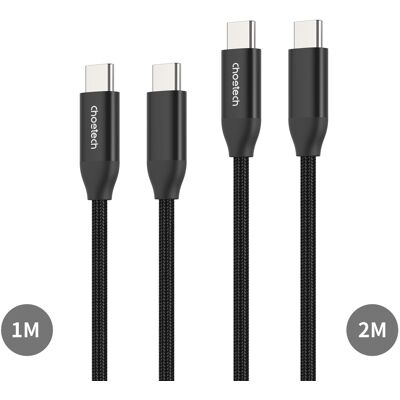Choetech PD240W 1 m + 2 m Combine Nylon cable Choetech PD240W 1 m + 2 m Combine Nylon cable