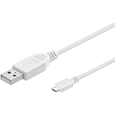 PremiumCord USB 2.0 prepojovací A-B micro 5 m biely PremiumCord USB 2.0 prepojovací A-B micro 5 m biely