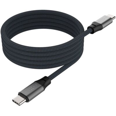 FIXED Magnetic Cable USB-C/USB-C a podporou PD 1,2 m USB 2.0 240 W sivý FIXED Magnetic Cable USB-C/USB-C a podporou PD 1,2 m USB 2.0 240 W sivý