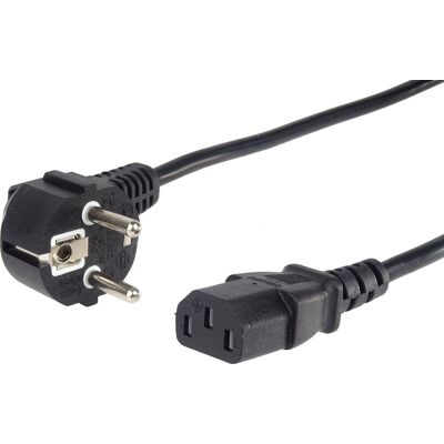 PremiumCord napájací 230 V k PC 10 m, čierny PremiumCord napájací 230 V k PC 10 m, čierny