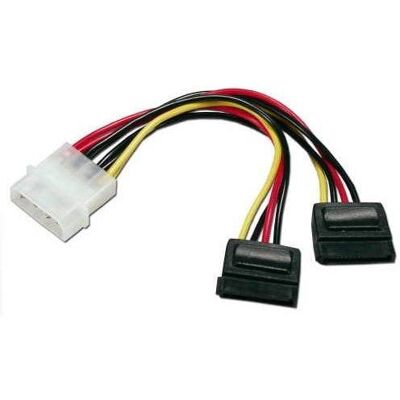ROLINE napájací FDD 5,25" - 2x SATA, 0,15m ROLINE napájací FDD 5,25" - 2x SATA, 0,15m