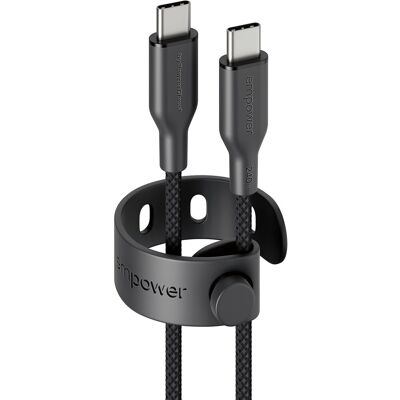 PanzerGlass Empower kábel 240 W USB-C/USB-C, 2 m čierny PanzerGlass Empower kábel 240 W USB-C/USB-C, 2 m čierny