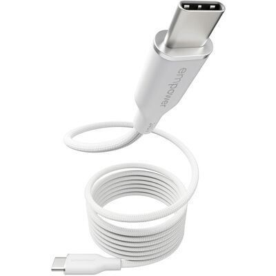 PanzerGlass Empower magnetický kábel 240 W USB-C/USB-C, 1,5 m biely PanzerGlass Empower magnetický kábel 240 W USB-C/USB-C, 1,5 m biely