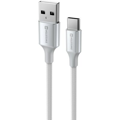 Swissten dátový kábel Textile Ii USB/USB-C 1,5 m biely Swissten dátový kábel Textile Ii USB/USB-C 1,5 m biely
