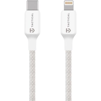 Tactical Stitch Thread Cable USB-C/Lightning 0,3 m White Tactical Stitch Thread Cable USB-C/Lightning 0,3 m White