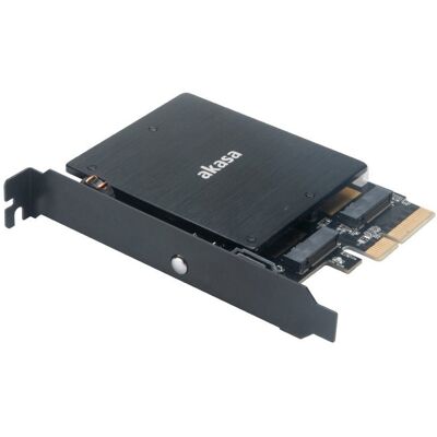 AKASA M.2 PCIe SSD a M.2 SATA SSD ARGB LED adaptér/AK-PCCM2P-03 AKASA M.2 PCIe SSD a M.2 SATA SSD ARGB LED adaptér/AK-PCCM2P-03