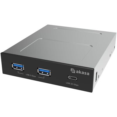 AKASA - USB 20Gbps Type-C Panel with Dual USB 5Gbps Type-A Ports/AK-ICR-36 AKASA - USB 20Gbps Type-C Panel with Dual USB 5Gbps Type-A Ports/AK-ICR-36