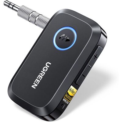 UGREEN LDAC Bluetooth 6.0 Jack Receiver for Car AUX Adapter with Built-in Mic Hands-Free Calls UGREEN LDAC Bluetooth 6.0 Jack Receiver for Car AUX Adapter with Built-in Mic Hands-Free Calls