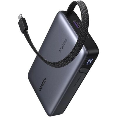 UGREEN 67 W Power Bank with Built-in Cable UGREEN 67 W Power Bank with Built-in Cable