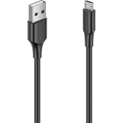 Vention USB 2.0 to micro USB 2A Cable 0.25M Black Vention USB 2.0 to micro USB 2A Cable 0.25M Black