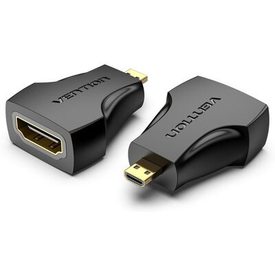Vention Micro HDMI (M) to HDMI (F) Adaptér Black Vention Micro HDMI (M) to HDMI (F) Adaptér Black