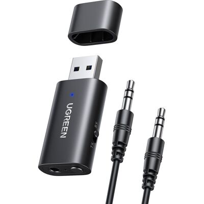 UGREEN USB 2.0 to 3.5 mm Bluetooth Transmitter/Receiver Adapter with Audio Cable UGREEN USB 2.0 to 3.5 mm Bluetooth Transmitter/Receiver Adapter with Audio Cable