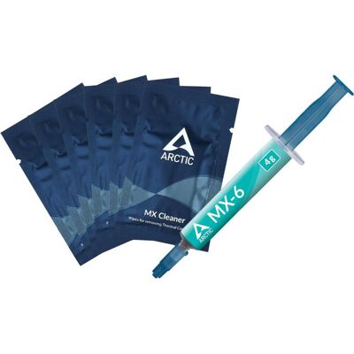 MX-6 Thermal Compound 4 g + 6× Arctic MX Cleaner MX-6 Thermal Compound 4 g + 6× Arctic MX Cleaner