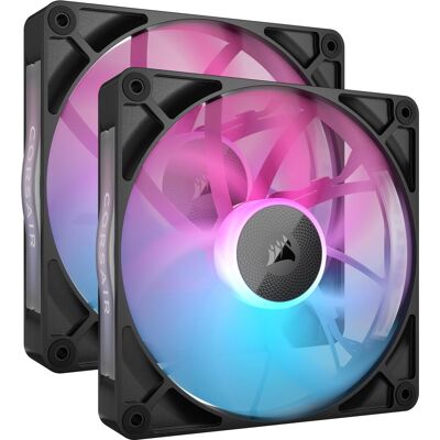 Corsair iCUE LINK RX140 RGB Starter Kit - Black Dual Pack Corsair iCUE LINK RX140 RGB Starter Kit - Black Dual Pack