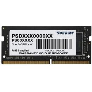 Patriot SO-DIMM 8 GB DDR4 3 200 MHz CL22 Signature Line Patriot SO-DIMM 8 GB DDR4 3 200 MHz CL22 Signature Line