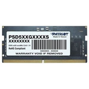 Patriot Signature Line SO-DIMM 12GB DDR5 5600MT/s CL46 Patriot Signature Line SO-DIMM 12GB DDR5 5600MT/s CL46