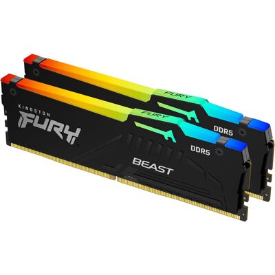Kingston FURY 32GB KIT DDR5 5600MHz CL40 Beast Black RGB Kingston FURY 32GB KIT DDR5 5600MHz CL40 Beast Black RGB