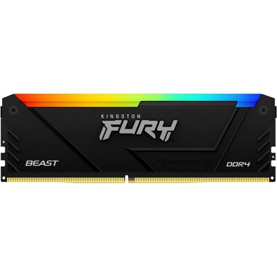 Kingston FURY 8 GB DDR4 3200 MHz CL16 Beast Black RGB Kingston FURY 8 GB DDR4 3200 MHz CL16 Beast Black RGB