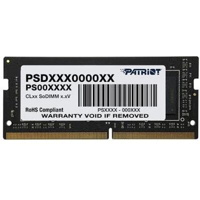 Patriot SO-DIMM 8 GB DDR4 3 200 MHz CL22 Signature Line Patriot SO-DIMM 8 GB DDR4 3 200 MHz CL22 Signature Line