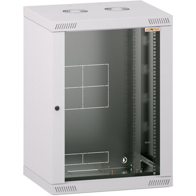 Conteg RQN-15-60/45 – 19" nástenný rozvádzač 15U, 572 × 450 mm, sivý Conteg RQN-15-60/45 – 19" nástenný rozvádzač 15U, 572 × 450 mm, sivý