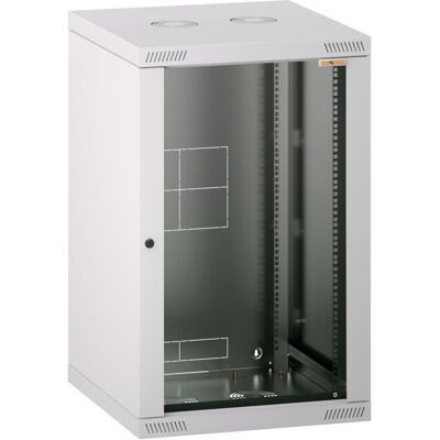 Conteg RQN-18-60/60 – 19" nástenný rozvádzač 18U, 572 × 600 mm, sivý Conteg RQN-18-60/60 – 19" nástenný rozvádzač 18U, 572 × 600 mm, sivý