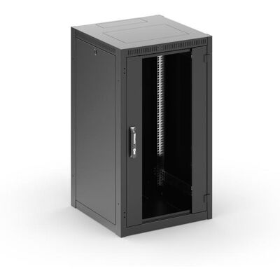 Conteg RI7-27-60/60 – 19" dátový rozvádzač, 27U, 600 × 600 mm, čierny Conteg RI7-27-60/60 – 19" dátový rozvádzač, 27U, 600 × 600 mm, čierny