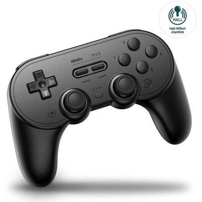 8BitDo Pro 2 Wireless Controller (Hall Effect Joystick) – Black Edition – Nintendo Switch 8BitDo Pro 2 Wireless Controller (Hall Effect Joystick) – Black Edition – Nintendo Switch