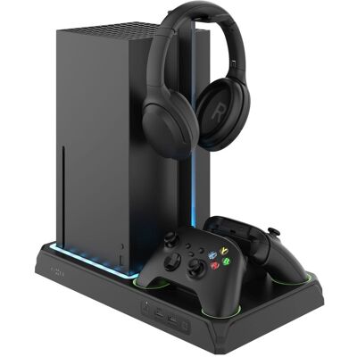 FIXED Multifunctional Stand na Xbox Series S X s odvetrávaním a nabíjaním čierny FIXED Multifunctional Stand na Xbox Series S X s odvetrávaním a nabíjaním čierny