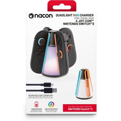 Nacon Quadlight RGB Charger – Nintendo Switch 2 Nacon Quadlight RGB Charger – Nintendo Switch 2