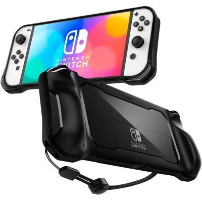 Spigen Rugged Armor Black Nintendo Switch OLED Spigen Rugged Armor Black Nintendo Switch OLED