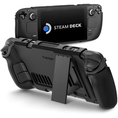 Spigen Thin Fit with Kick Stand Black Steam Deck Spigen Thin Fit with Kick Stand Black Steam Deck