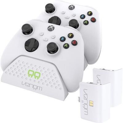 VENOM VS2871 Xbox Series S/X & One White Twin Docking Station + 2 batérie VENOM VS2871 Xbox Series S/X & One White Twin Docking Station + 2 batérie