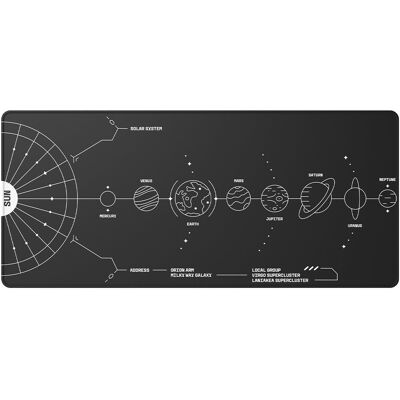 Pro-Ject Dark Project Gaming Mousepad, Terra Nova Black, XL Pro-Ject Dark Project Gaming Mousepad, Terra Nova Black, XL