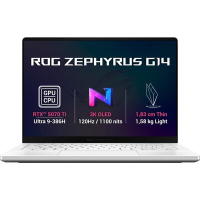 Asus ROG Zephyrus G14 GU405AR-SY003WZ Platinum White (bez adaptéra) Asus ROG Zephyrus G14 GU405AR-SY003WZ Platinum White (bez adaptéra)