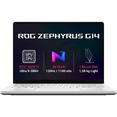 Asus ROG Zephyrus G14 GU405AR-SY003W Platinum White celokovový Asus ROG Zephyrus G14 GU405AR-SY003W Platinum White celokovový