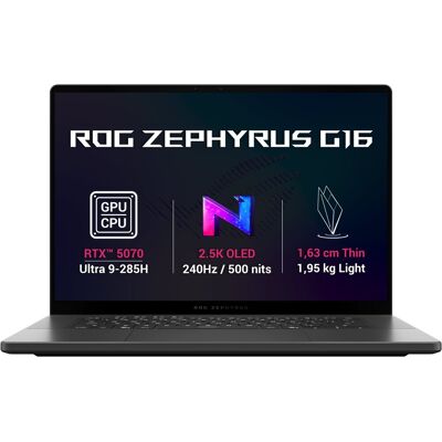 Asus ROG Zephyrus G16 GU605CP-QR146Z Eclipse Gray celokovový (bez adaptéra) Asus ROG Zephyrus G16 GU605CP-QR146Z Eclipse Gray celokovový (bez adaptéra)