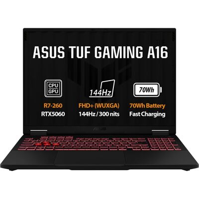 Asus TUF Gaming A16 FA608UHI-QT153WZ Jaeger Gray kovový (bez adaptéra) Asus TUF Gaming A16 FA608UHI-QT153WZ Jaeger Gray kovový (bez adaptéra)