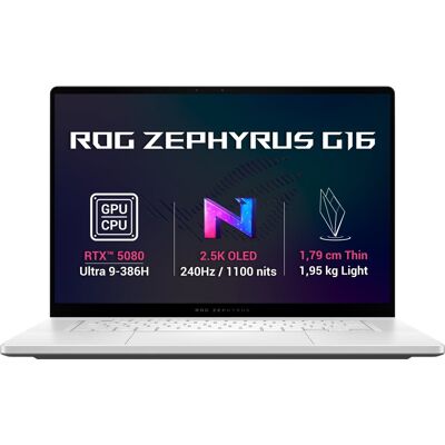 Asus ROG Zephyrus G16 GU606AW-TB010WZ Platinum White (bez adaptéra) Asus ROG Zephyrus G16 GU606AW-TB010WZ Platinum White (bez adaptéra)