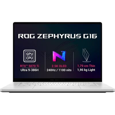 Asus ROG Zephyrus G16 GU606AR-TB011W Platinum White celokovový Asus ROG Zephyrus G16 GU606AR-TB011W Platinum White celokovový